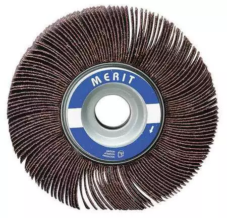 Merit 08834137451 Flap Wheel, 3 Dia, 1 W, Shk 1/4, 80