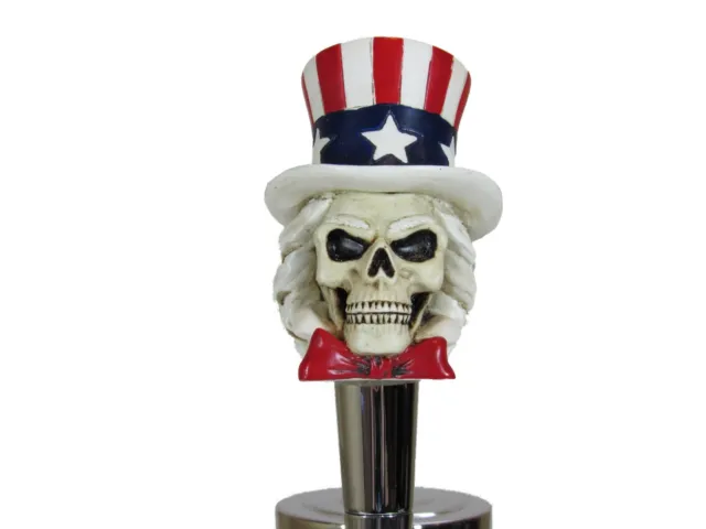 Patriotic Uncle Sam Beer Tap Handle Kegerator Resin Zombie Walking Dead Bar USA