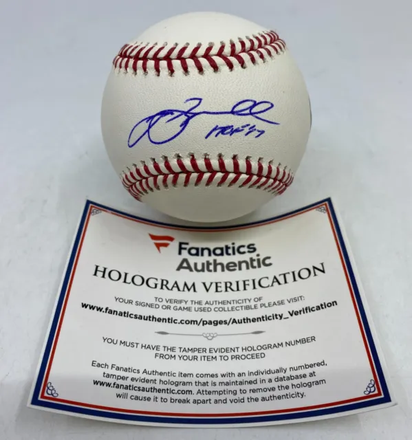 Jeff Bagwell HOF Houston Astros Signed OML Baseball AUTO Fanatics COA