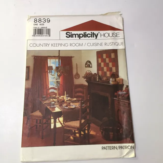 Simplicity 8839 Country Keeping Room