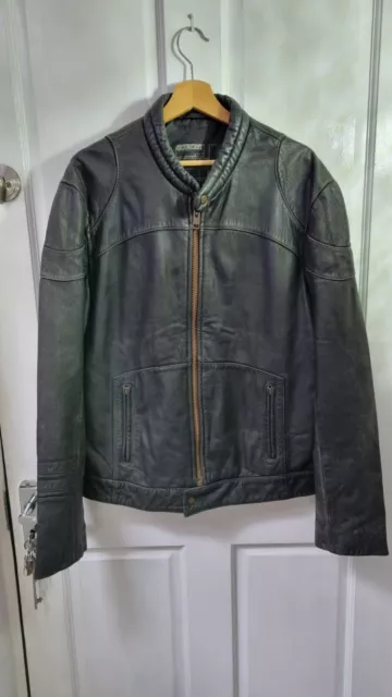 Firetrap leather jacket mens sale