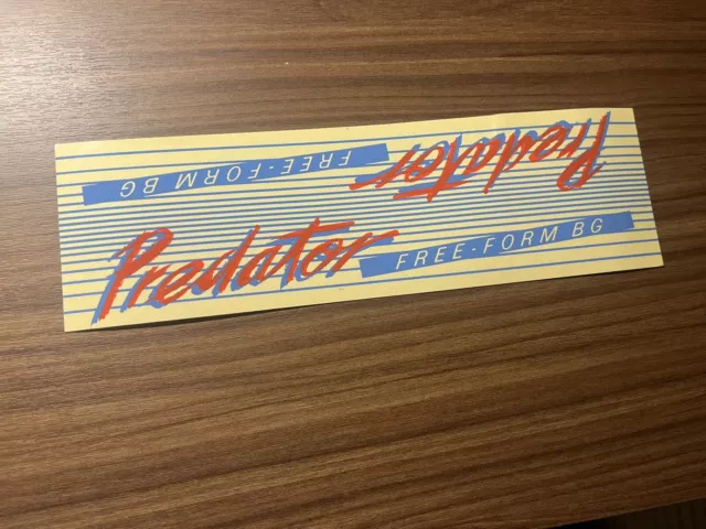 🍀Nos Original 87/88 Schwinn Predator Free-Form Frame Decal Old School Bmx 🍀Nos Original 87/88 Schwinn Predator Free-Form Frame Decal Old School Bmx