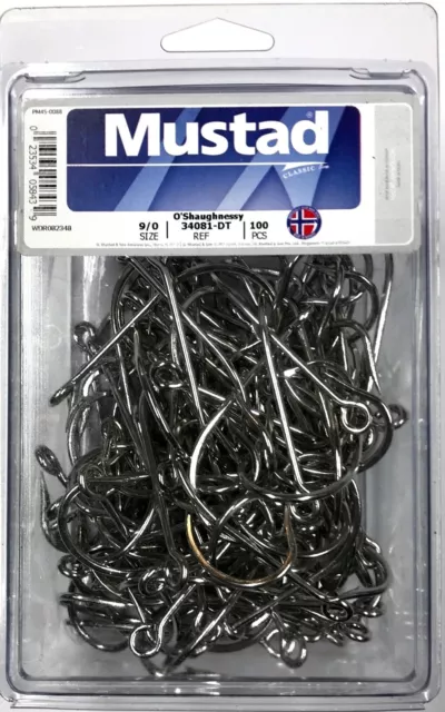 MUSTAD - JIG hook - 1 BOX 100 CT. # 37400 - 3/0 - Fish hooks Terminal  Tackle $7.99 - PicClick