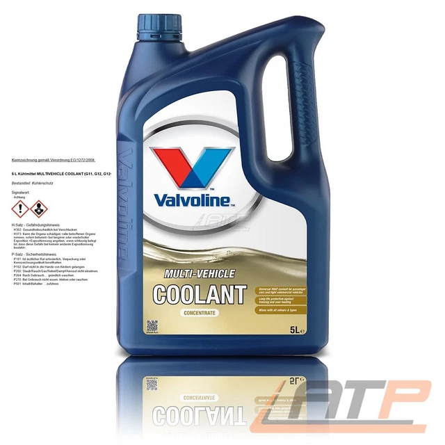 Valvoline 5L Multivehicle Coolant Parafrigorifero Protettivo Radiatore Giallo Chiaro