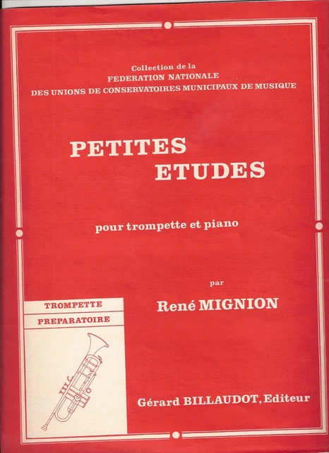 Petites études pour trompette si b ou ut et piano