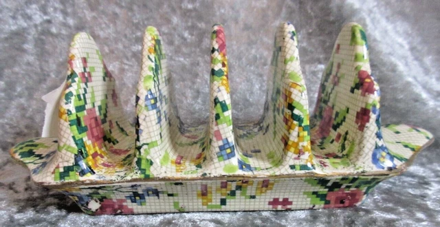 Vintage Royal Winton Chintz Queen Anne Toast Rack Toastrack 1930