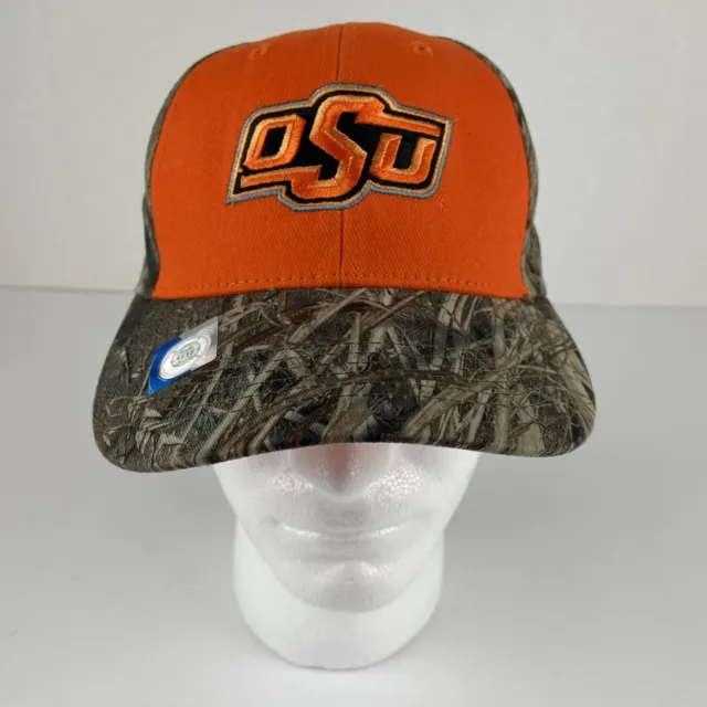 Oklahoma State Cowboys Baseball Hat Cap Mossy Camo Orange NCAA Football OSU