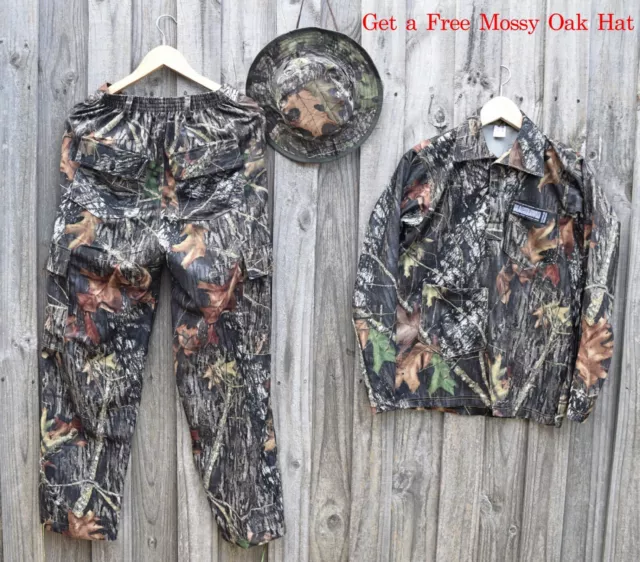 Mossy Oak Break-up Suit Bundle Water Proof for Hunting Camping Fishing