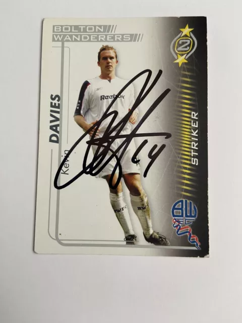 Kevin Davies - Bolton Wanderers Fc Football Signed Shoot Out Card