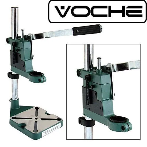 Voche Plunge Power Drill Press Stand Bench Pillar Pedestal Clamp + Depth Gauge