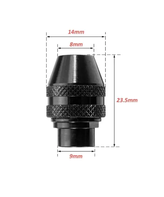 Mandrin  DREMEL / PARKSIDE Support Fraise Autoserrant Universel pour 0,8-3,2mm 2