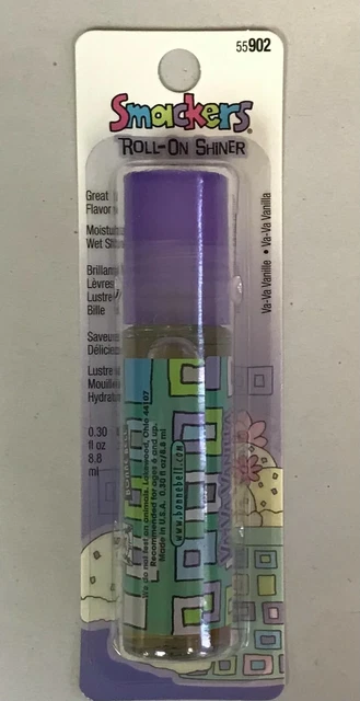 48 Bonne Bell  Smackers Lip Gloss roll On Shiner VA VA VANILLA  0.30 FL OZ