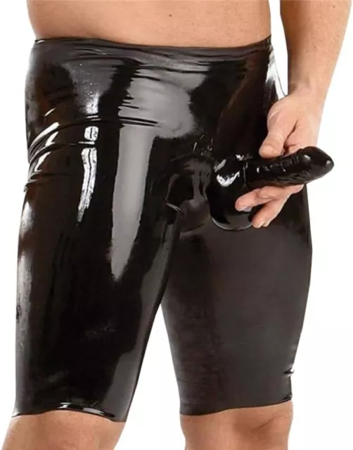 Abbigliamento da Palcoscenico Pelle Verniciata Pantaloni Corti Uomo Cosplay Hot
