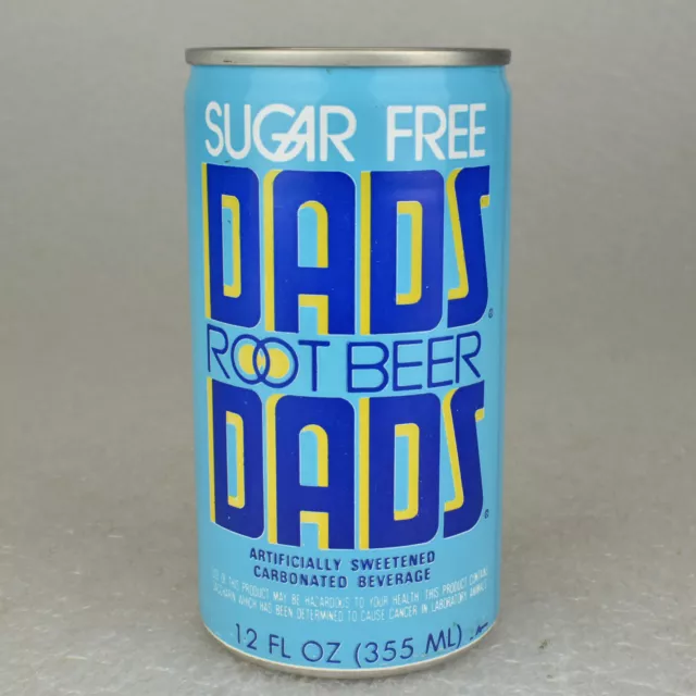 VTG 1970s Dads Sugar Free Root Beer Soda Pop Can Aluminum 12 fl Zanesville OH