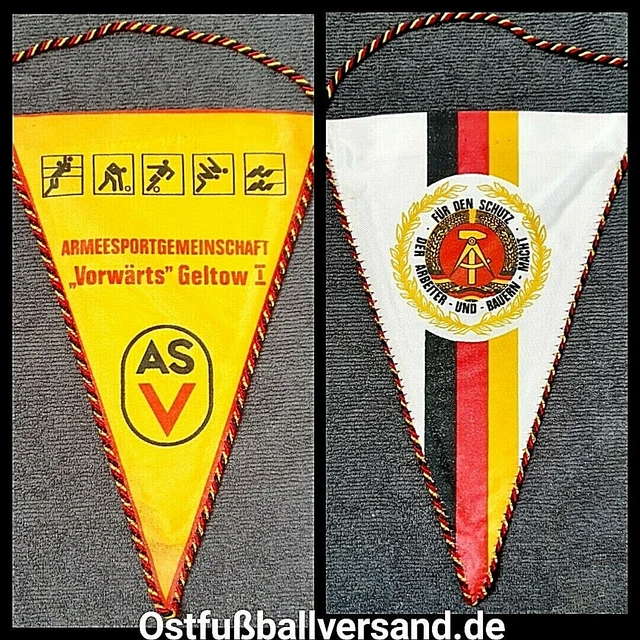 Fanion Rare BSG Einheit Wernigerode – Fußball DDR Liga – Vintage Allemagne Est