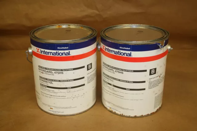 Lot of 2 1GL International Intergard 475HS Part B Epoxy