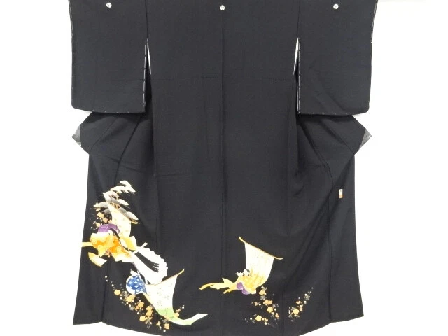 6787874: Japanese Kimono / Vintage Tomesode / Embroidery / People In The Heian E