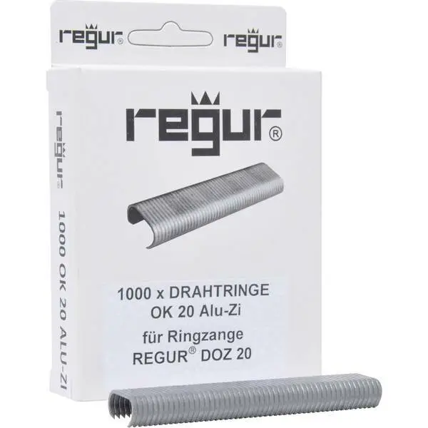 Regur ok 20 anelli filo alluminio zinco 1000 pz 60715 dimensioni l x