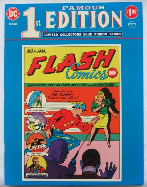 Famous 1st Edition #F-8 ~ Flash #1 ~ Blue Ribbon Series ~ 1975 ~ NM 9.4