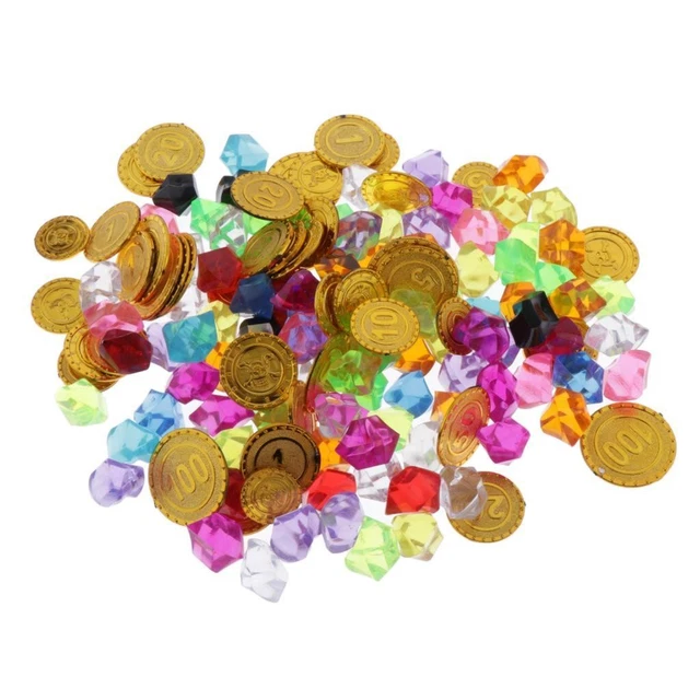 Lot de 50 pièces d'or - Trésor de pirate - Pièces d'or - Jouet - Trésor de pirate - En plastique - Pour fête de pirate - Chasse au trésor - Pièces Lot de 50 pièces d'or - Trésor de pirate - Pièces d'or - Jouet - Trésor de pirate - En plastique - Pour fête de pirate - Chasse au trésor - Pièces