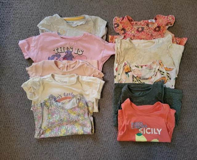 Age 12-18 Months Girls Tops, Tshirts Vests Bundle Summer