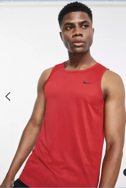 Nike Men's Legend Tank Top Dri-FIT Legend Training  Gray Or Red Sleeveless