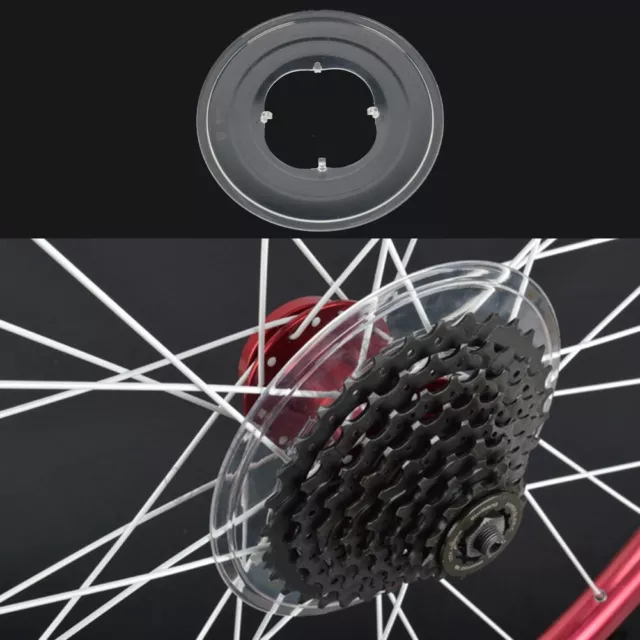 Black Flywheel Spoke Cover for Bike Disc Wheel Long lasting and Secure 2