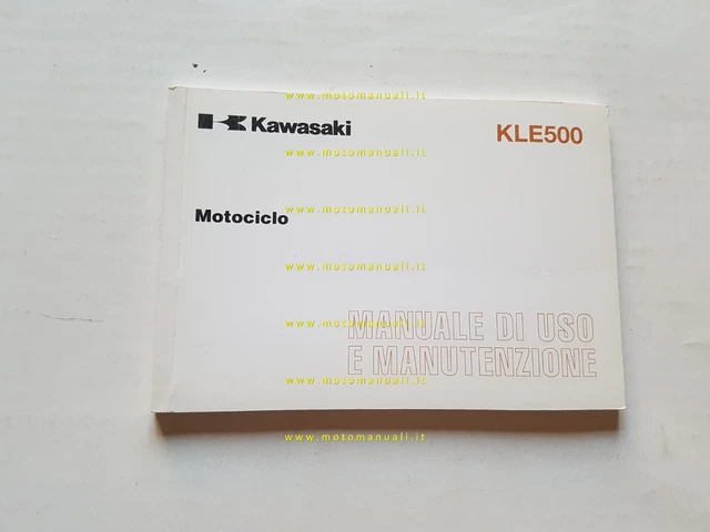 Kawasaki KLE 500 2002 manuale uso manutenzione originale italiano