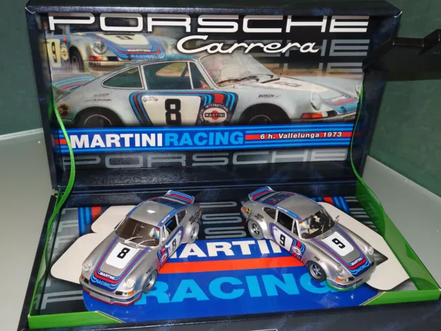 FLY - TEAM SET "MARTINI RACING" - 2 Porsche Carrera RSR, Vallelunga 1973-neu+OVP