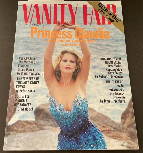 VANITY FAIR January 1993 CLAUDIA SCHIFFER Helmut Newton Anna Nicole Smith