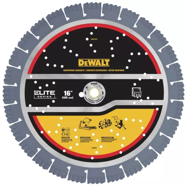 DeWalt DW47637 16 in. XP7 Reinforced Concrete Segmented Diamond Blade New