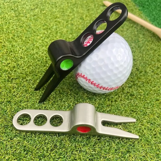 Golf Divot Pitch Repairer Tool Golf Fork Prongs For Putting Green Pitch Lawn