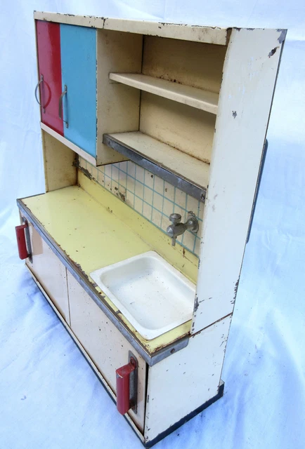 ANCIENNE CUISINIERE JOUET Ancien En Tôle Annees 50 / 60 $21.57