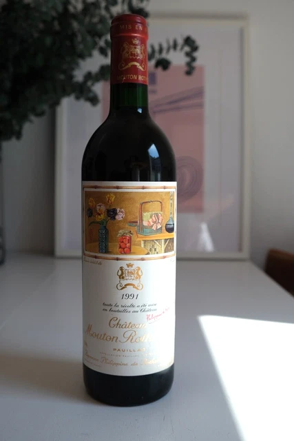 1 x bouteille - Château Mouton Rothschild - 1991 - 1er Grand Cru Classé Pauillac