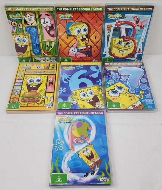 SPONGEBOB SQUAREPANTS SEASON 1 2 3 5 6 7 8 - DVD (Animated, DVD, 2006 ...