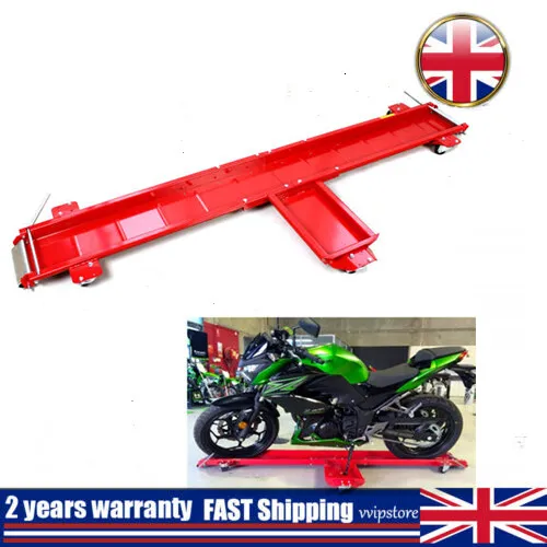 Motorcycle Dolly Motorbike Centre Stand Garage Mover 567 KG Parking Trolley Tool