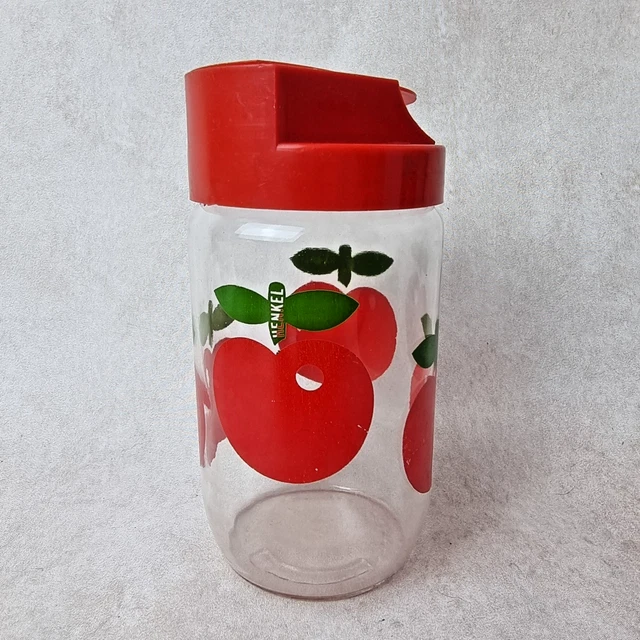 Vintage HENKEL carafe pichet avec couvercle pommes rouges N3 - Arts de la table