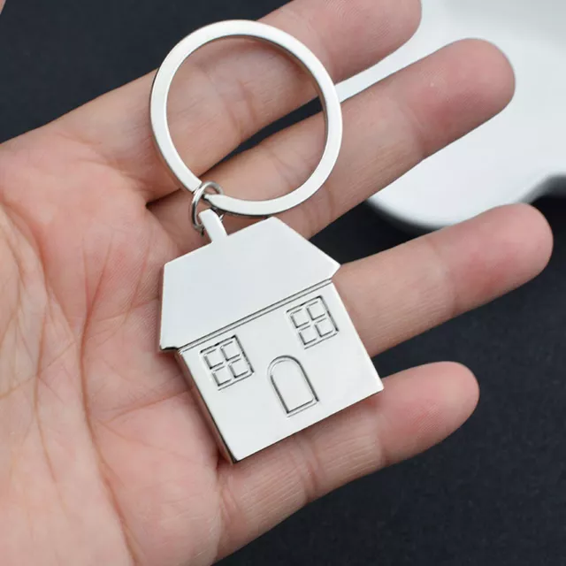 1x Creative Cute House Keychain Pendant Key Holder Key Ring Keyfob Keyring Gift