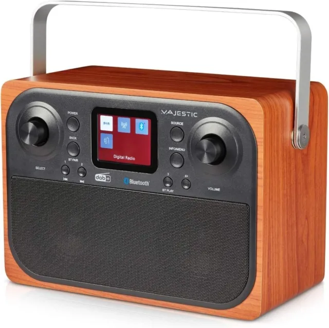 Majestic RT-197DAB Radio Portable aus Holz DAB+ Bluetooth / Fm