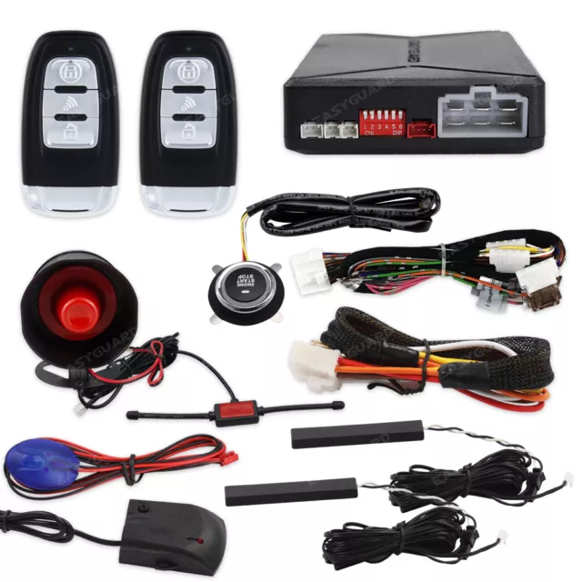 EASYGUARD PKE car Alarm keyless Entry Push Button Start & autostart shock sensor