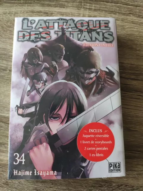 L’attaque Des Titans - Tome 34 - Edition Limitée - Neuf Fr