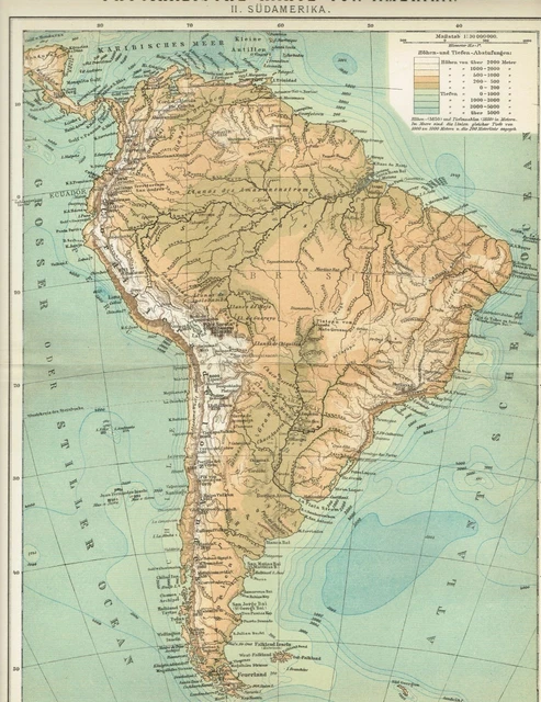 PHYSISCHE KARTE VON AFRIKA OriginalGraphik 1885 EUR 7,99 PicClick DE