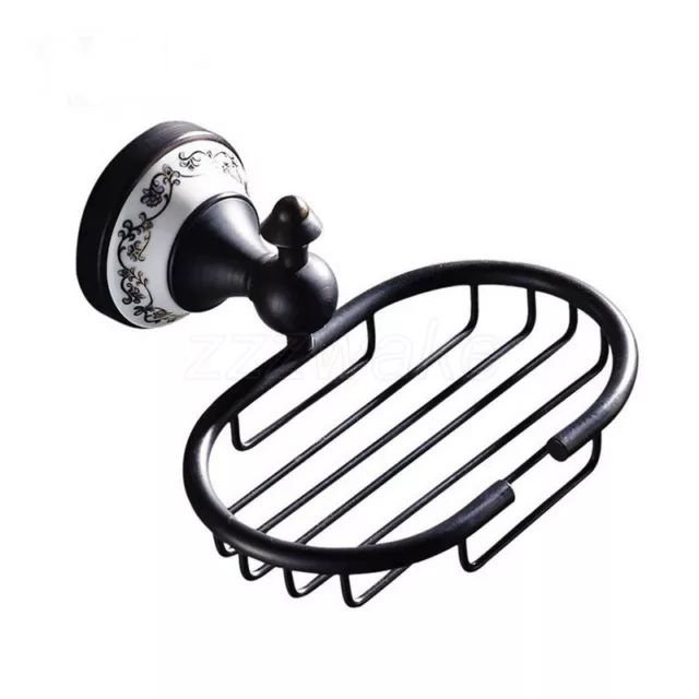 Oil Rubbed Bronze Wall Mounted Shower Soap Dish Holder Basket Bathroom Accessory