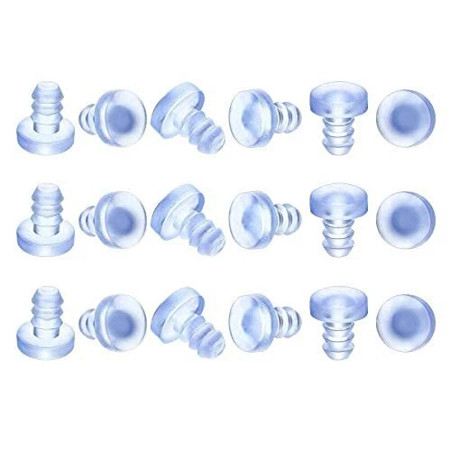 100PC Glass Table Top Bumpers Soft Stem Bumper Anti Collision Embedded Rubber