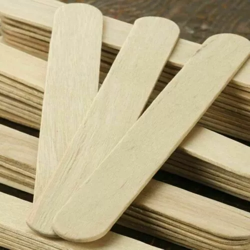JUMBO Wooden Lolly, Lollypop Sticks. Natural craft model making 150mm x 18mm