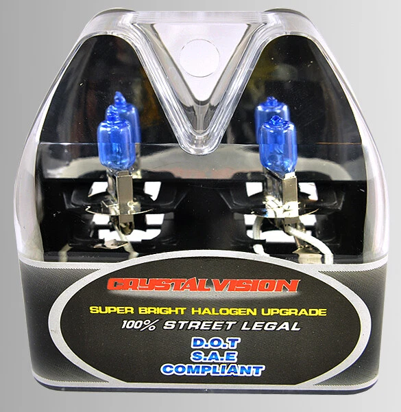 LightWorld24 H3 Xenon Look Halogen Bulbs – 6000K Super White, 55W, 12V, E-Marked (Pair)