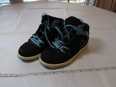 Nike Air Jordans Bambini 11C Nero Rosa Ragazzi 371390-027 Ragazze Usato Scarpe