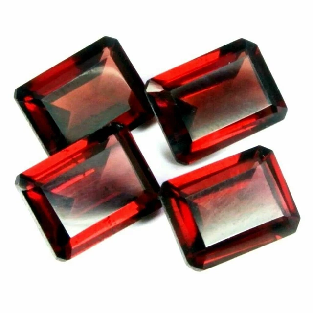 Vente en gros Lot de 7x5mm Emerald Cut Mozambique Grenat Loose Calibrated...