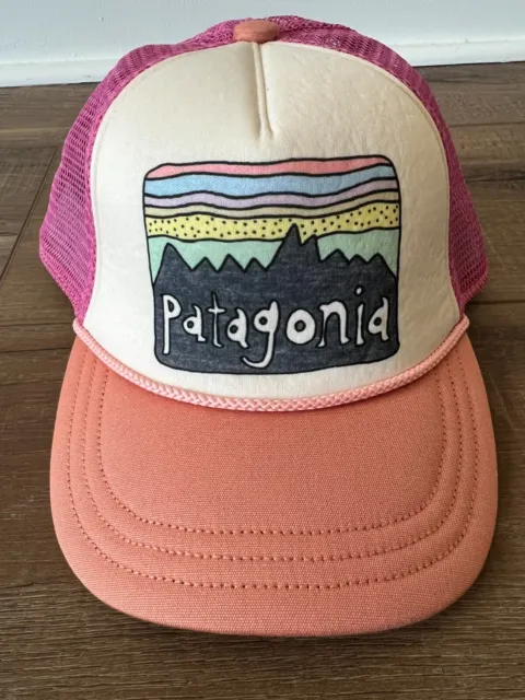 Patagonia Kids Interstate Hat Onesize Color coral and pink used