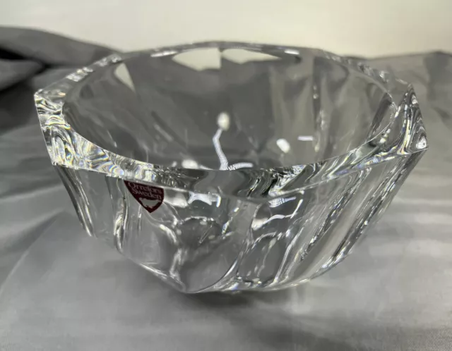 Orrefors Residence  Swedish Crystal Round Bowl  Vintage Excellent Condition 6"